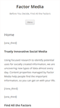 Mobile Screenshot of factormedia.com